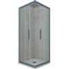 Forte Box doccia angolare scorrevole 120x120 CM H 200 Vetro Trasparente Profilo Blu Navy mod. Kolors