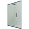 Forte Porta doccia scorrevole 100 CM H 200 Vetro Trasparente Profilo Blu Navy mod. Deco