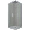 Forte Box doccia angolare scorrevole 80x120 CM H 200 Vetro Trasparente Profilo Blu Vintage mod. Kolors