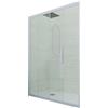 Forte Porta doccia scorrevole 160 CM H 200 Vetro Trasparente Profilo Blu Vintage mod. Deco