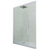 Forte Porta doccia scorrevole 110 CM H 200 Vetro Trasparente Profilo Blu Vintage mod. Deco