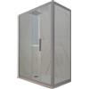 Forte Box doccia scorrevole 75x170 CM H 200 Vetro Trasparente Profilo Silver mod. Deco Duo