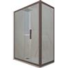 Forte Box doccia scorrevole 80x140 CM H 200 Vetro Trasparente Profilo Chocolate mod. Deco Duo