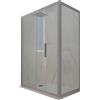 Forte Box doccia scorrevole 70x140 CM H 200 Vetro Trasparente Profilo Silver mod. Deco Duo