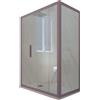 Forte Box doccia scorrevole 75x170 CM H 200 Vetro Trasparente Profilo Lavanda mod. Deco Duo