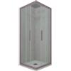 Forte Box doccia angolare scorrevole 80x90 CM H 200 Vetro Trasparente Profilo Lavanda mod. Kolors