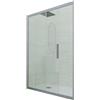 Forte Porta doccia scorrevole 140 CM H 200 Vetro Trasparente Profilo Silver mod. Deco