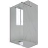 Forte Parete doccia Walk-in da 110 CM H 200 Vetro Trasparente Profilo Lavanda in pvc mod. Kolors