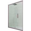 Forte Porta doccia scorrevole 140 CM H 200 Vetro Trasparente Profilo Lavanda mod. Deco