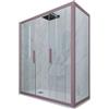 Forte Box doccia 2 ante scorrevoli 80x140 CM H 200 Vetro Trasparente Profilo Lavanda mod. Glam Duo
