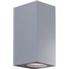 Shot Applique led da parete a doppio fascio colore grigio marina mod. Toledo