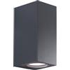 Shot Applique led da parete a doppio fascio colore antracite mod. Toledo