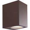 Shot Applique led da parete colore corten mod. Toledo