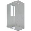 Forte Parete doccia Walk-in da 90 CM H 200 Vetro Trasparente Profilo Bianco Matt in pvc mod. Kolors