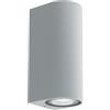 Shot Applique led da paretea doppia emissione colore grigio marina mod. Cordova 2