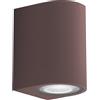 Shot Applique led da parete colore corten mod. Cordova 1