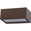 Shot Applique led da parete colore corten mod. Valencia