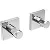 Metaform Coppia appendiabito da parete Cromo in Ottone cromato Mod. Suite