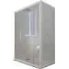 Forte Box doccia scorrevole 80x140 CM H 200 Vetro Trasparente Profilo Bianco Matt mod. Deco Duo