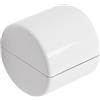 Metaform Porta rotolo chiuso da parete Bianco in Termoindurente e ABS Mod. Linea