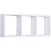 Sanitec Mensola da parete 3 scomparti colore Bianco mod. Tristano