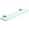 Metaform Mensola 52cm da parete Cromo in Acciaio cromato e vetro Mod. One cromo