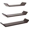 Sanitec Mensola da parete set di 3 pz componibili colore Wenge' mod. Barchetta