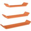 Sanitec Mensola da parete set di 3 pz componibili colore Arancione mod. Barchetta