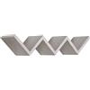 Sanitec Mensola da parete colore Rovere grigio nuovo 56 cm mod. Saetta