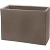 Teraplast Fioriera Rettangolare colore Cappuccino 115x50 CM H 50 mod. Schio Cassa