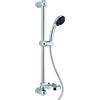 Metaform Saliscendi Doccia 3 getti Doppia aggraffatura in Acciaio inox e ABS Mod. Planet