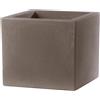 Teraplast Vaso Quadrato colore Cappuccino 40x40 CM H 40 mod. Schio Cubo