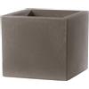 Teraplast Vaso Quadrato colore Cappuccino 30x30 CM H 30 mod. Schio Cubo