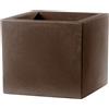 Teraplast Vaso Quadrato colore Bronzo 30x30 CM H 30 mod. Schio Cubo