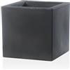 Teraplast Vaso Quadrato colore Antracite 30x30 CM H 30 mod. Schio Cubo
