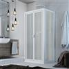Forte Box doccia 3 lati saloon 80x95x80 CM H 185 in Acrilico mod. Delta Trio