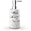 Metaform Dispenser sapone da appoggio Bianco in Ceramica Mod. Unicorn