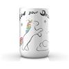 Metaform Porta spazzolini da appoggio Bianco in Ceramica Mod. Unicorn