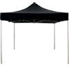 Divina Garden Telo tetto Nero 3X3 impermeabile per ricambio gazebo richiudibile EG49483