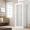Forte Box doccia 3 lati battente 70x80x70 CM H 190 in Acrilico mod. Sigma Trio