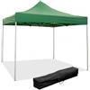 Divina Garden Gazebo richiudibile pieghevole 3 X 3 Verde ricoperto in PVC impermeabile