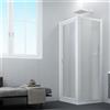 Forte Box doccia pivotante 90x80 AP. 80 CM H 190 in Acrilico mod. Sigma Duo