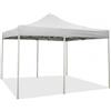 Divina Garden Gazebo richiudibile pieghevole 3 X 6 Bianco ricoperto in PVC impermeabile