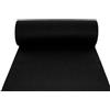Divina Home Tappeto moquette guida passatoia per interno esterno Nera H 1 x 30 mt