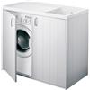 Negrari Lavatoio coprilavatrice con mobile in PVC colore bianco 109x60 cm mod. Silvestro