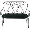 Vacchetti Panchina in Metallo Antracite 105x48 cm 88 cm mod. New Old