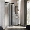 Idralite Box Doccia 80x140 CM 198 CM Vetro Trasparente 8 MM Versione Sinistra con EasyClean mod. Prime Bla Duo 1 Anta