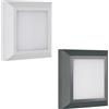 Shot Segnapasso led da parete colore bianco e antracite mod. Soria