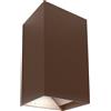 Shot Applique led da parete colore corten mod. Toledo