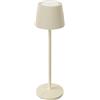 Shot Lampada da tavolo led ricaricabile IP54 colore avorio mod. Emmamini